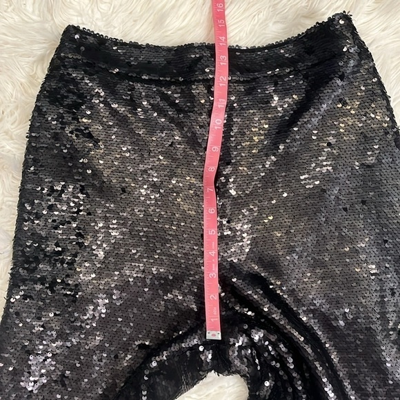 NWT Ted Baker Milleit matte sequin high rise wide leg trouser evening pants 8 - Picture 5 of 14